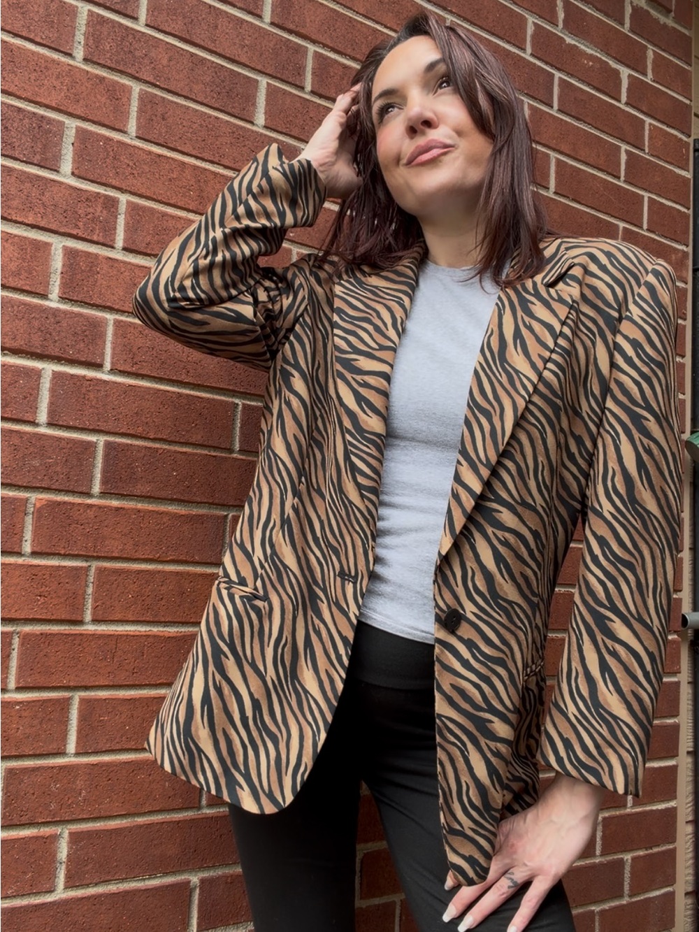 VTG Joan Leslie Zebra Women’s Blazer 🦓